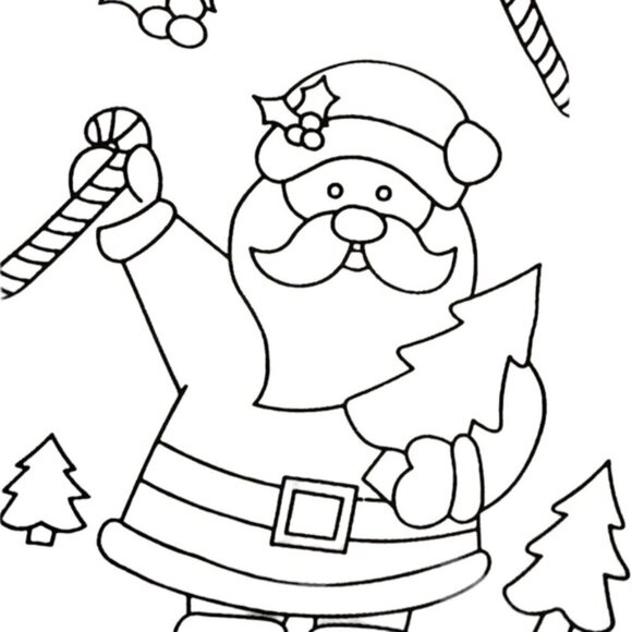 Christmas Stocking Color Your Own Stocking Fabric Stocking With Markers  17 in - Picture 6 of 10